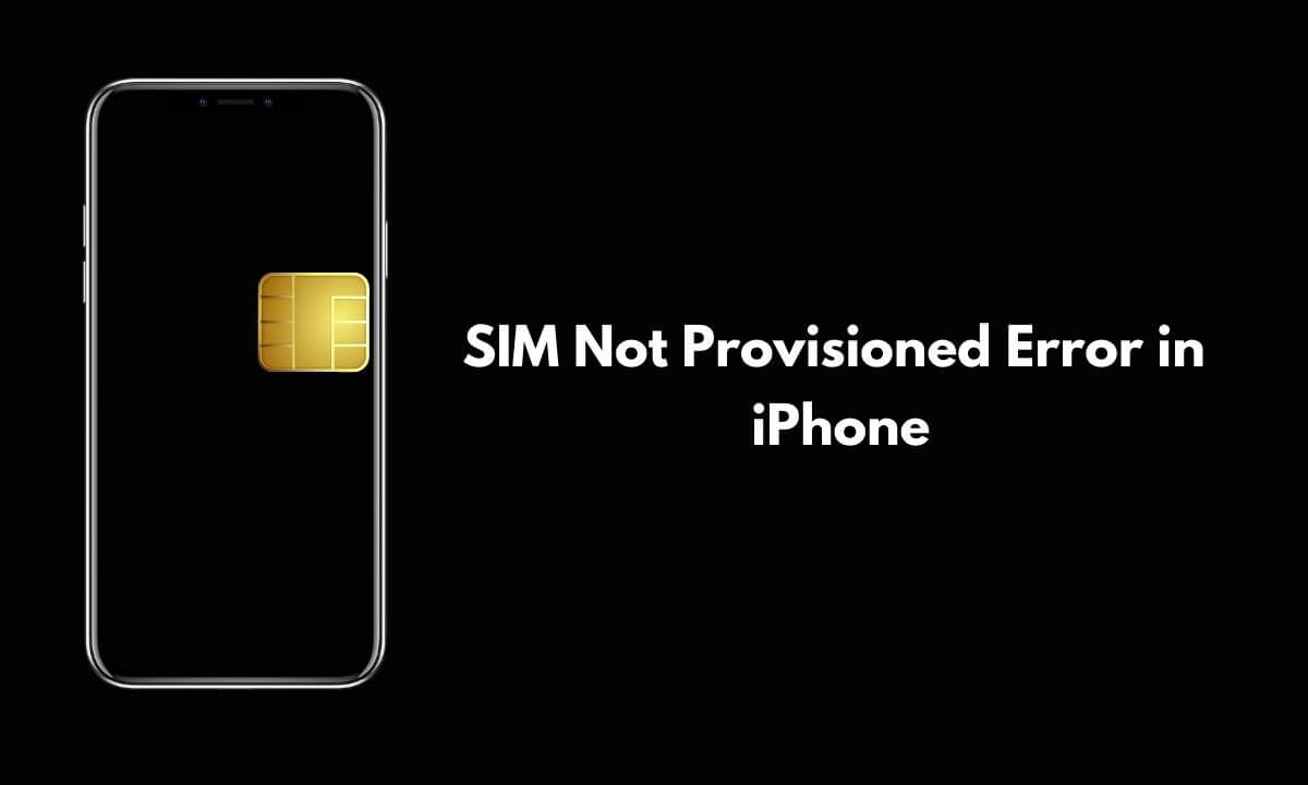 Πώς να διορθώσετε το σφάλμα SIM Not Provisioned στο iPhone;