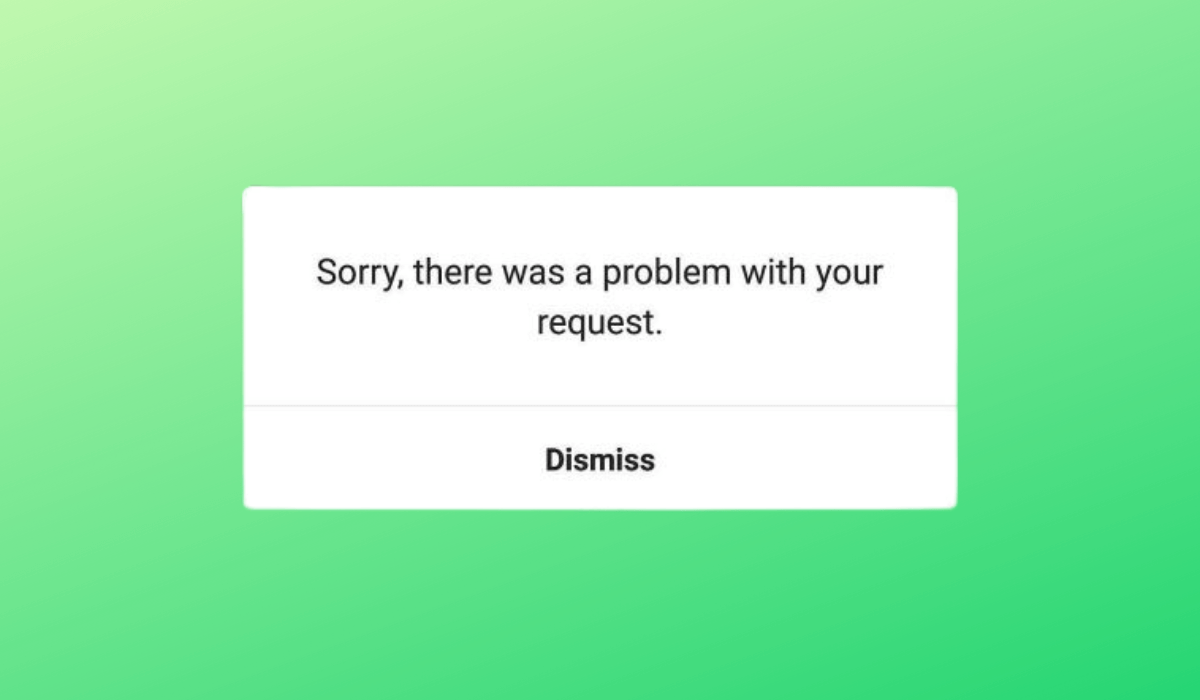 Risolto: "Siamo spiacenti, si è verificato un problema con la tua richiesta" Instagram