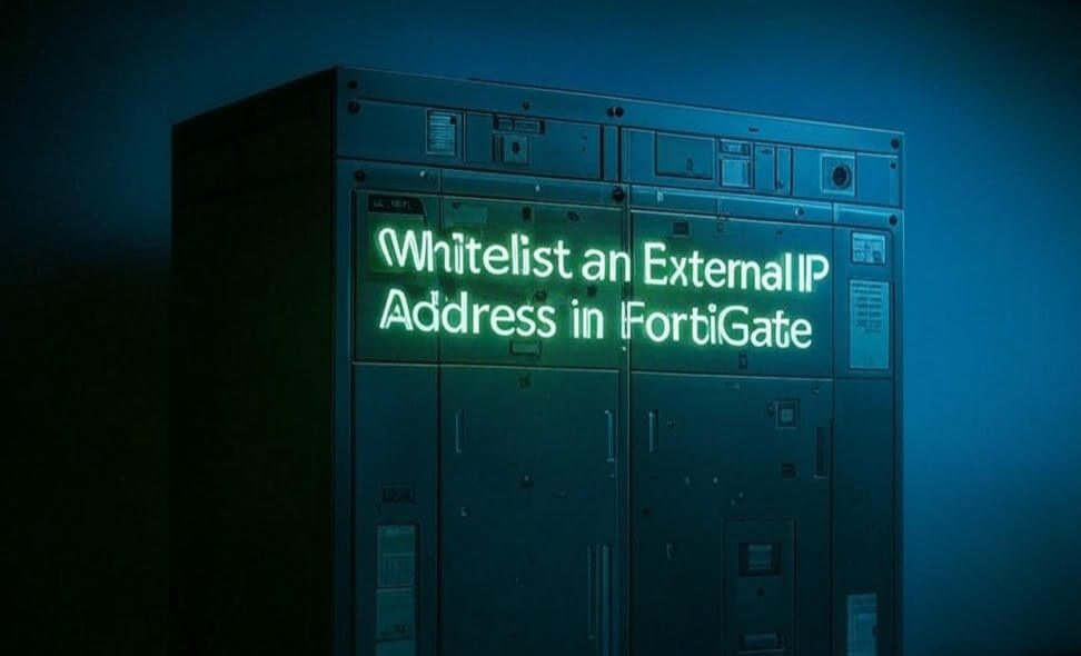 Jak białą zewnętrzny adres IP w Fortigate Firewall?