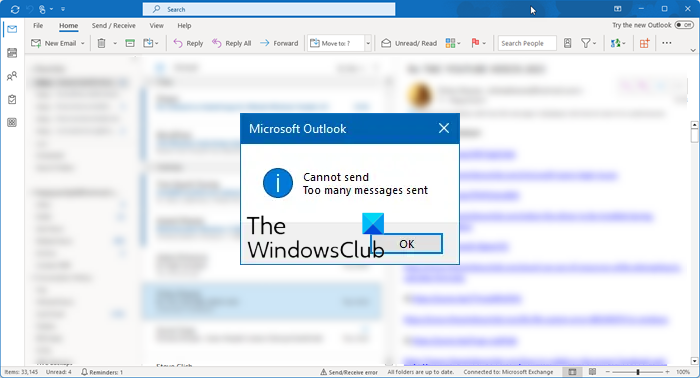 Reparar el error de Outlook: Demasiados mensajes enviados - Tiempo de ...