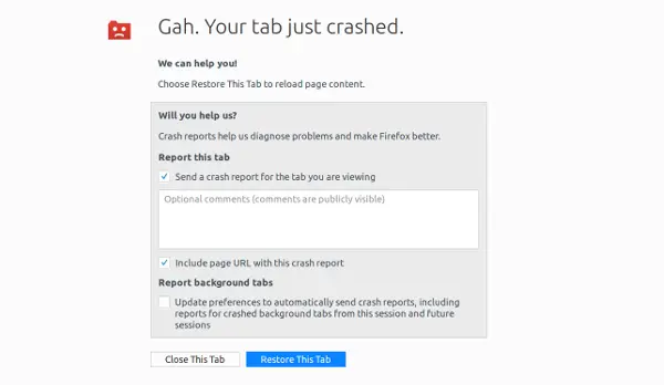 Firefox kraschar hela tiden på Windows 11/10 PC