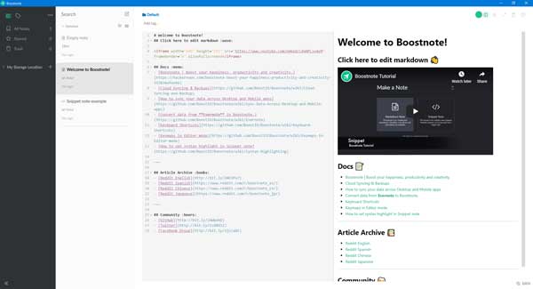 BoostNote es un editor de código gratuito y un software que toma de ...