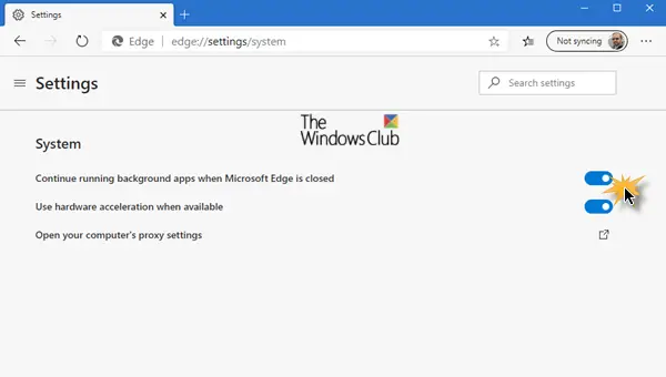 Evite Que Microsoft Edge Se Ejecute En Segundo Plano En Windows 1110 7624