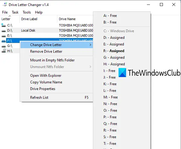 Comment changer la lettre de lecteur sous Windows 11/10