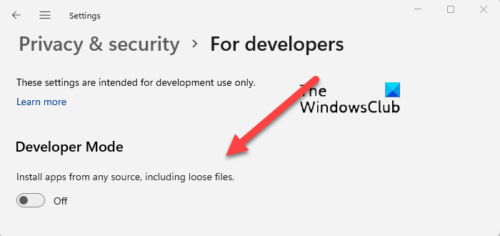 Cómo deshabilitar o habilitar el modo desarrollador en Windows 11 ...