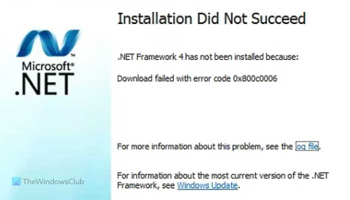 Corrige el error del marco .NET 0x800c0006 en Windows 11/10