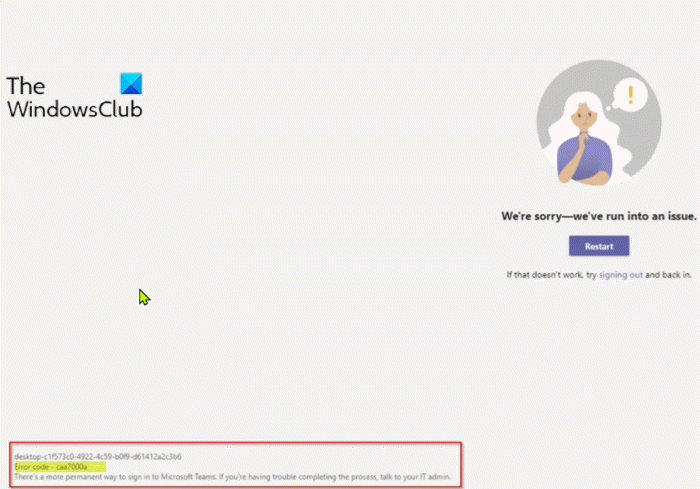 Solucionar el código de error caa7000a de Microsoft Teams - Tiempo de ...
