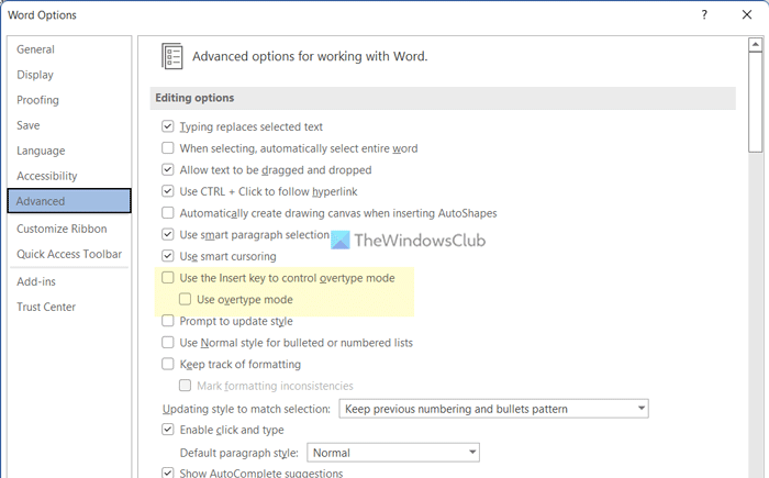 Cómo habilitar o deshabilitar el modo Sobrescribir en Word - Tiempo de ...