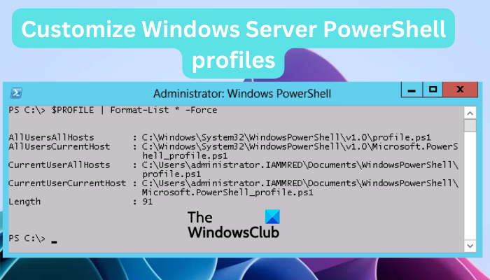 Cómo personalizar los perfiles de Windows Server PowerShell