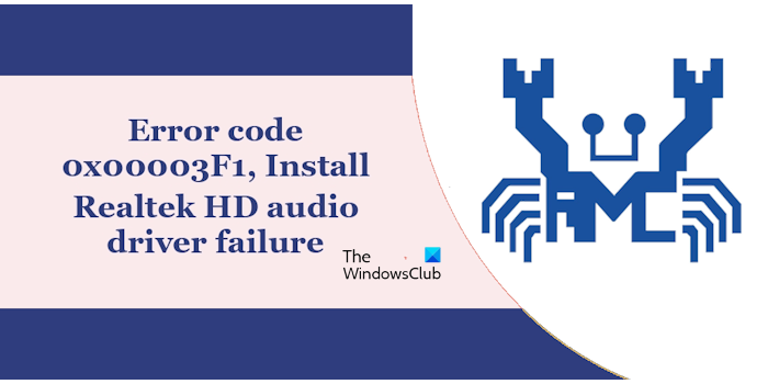 Código de error 0x000003F1: Error en la instalación del controlador de ...