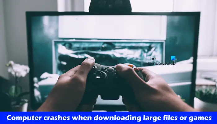 Il computer si blocca durante il download di file o giochi di grandi dimensioni