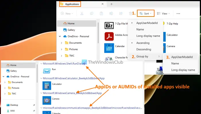 Come controllare l'ID modello utente dell'applicazione (AppID) delle app installate in Windows 11