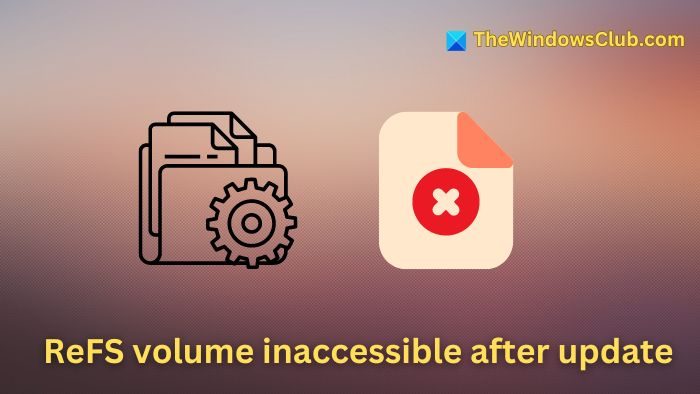 Volume ReFS inaccessibile dopo l'aggiornamento [fissare]