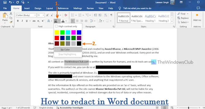 Cómo redactar en un documento de Word