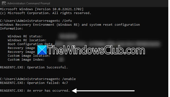 REAGENTC.EXE Error en la operación, se ha producido un error [Solucionar]