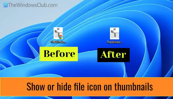 Як показати або приховати значок файлу на мініатюрах у Windows 11
