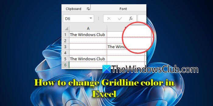 Cómo cambiar el color de la línea de cuadrícula en Excel