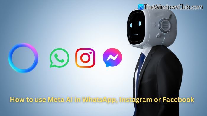 Kaip naudoti „Meta AI“ „WhatsApp“, „Instagram“ ar „Facebook“.