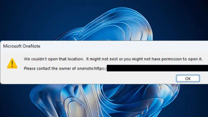 OneNote Не вдалося відкрити цю помилку розташування [Виправити]