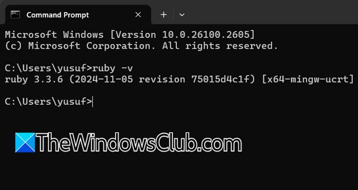 Windows 11'e Ruby ve Ruby Blunder nasıl yüklenir