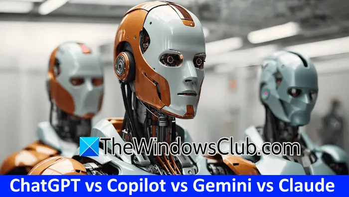 ChatGPT vs Copilot vs Gemini vs Claude