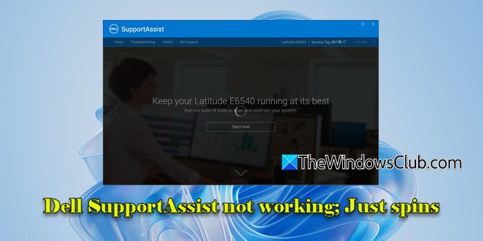 Dell SupportAssist non funziona; Solo gira [correzione]