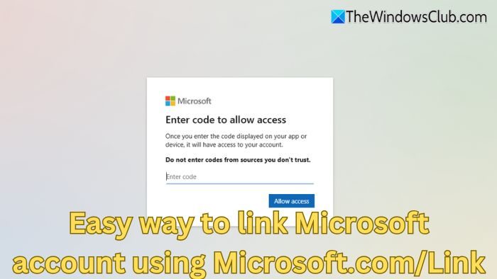 Manera sencilla de vincular una cuenta de Microsoft usando Microsoft.com/Link