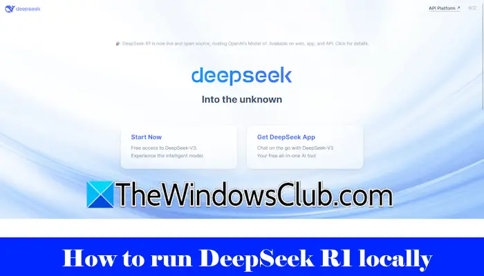 Comment exécuter Deepseek localement sur Windows 11