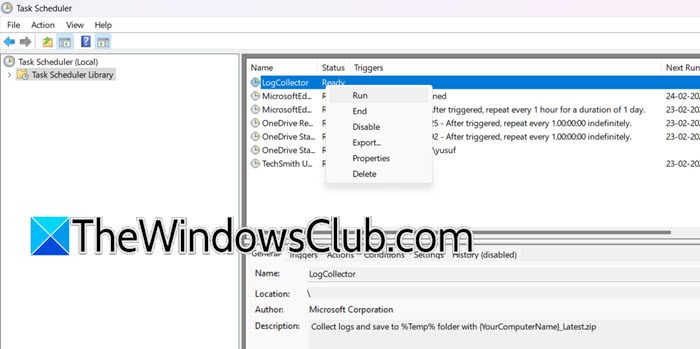 Windows Server Essentials Log Collector'ı yükleyin ve çalıştırın