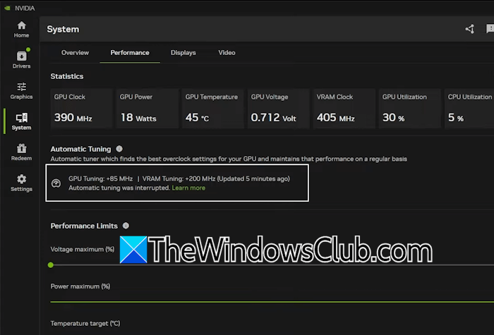 Automaattinen viritys keskeytettiin NVIDIA