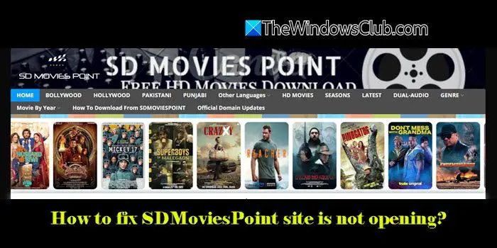 Il sito SDMoviesPoint non sta aprendo [Fix]