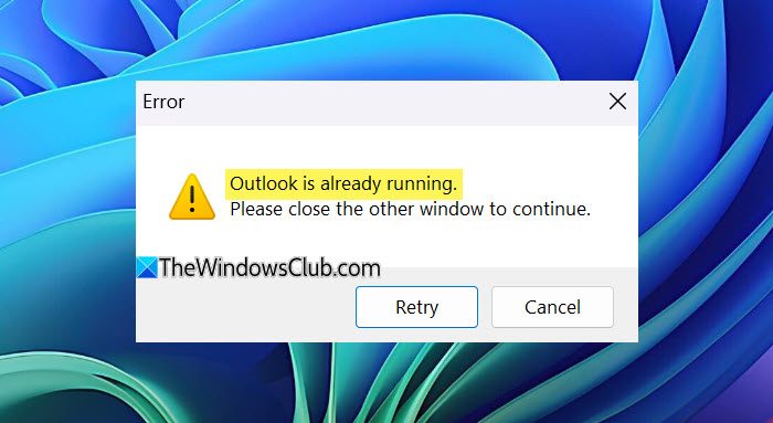 Outlook kör redan fel i Windows 11