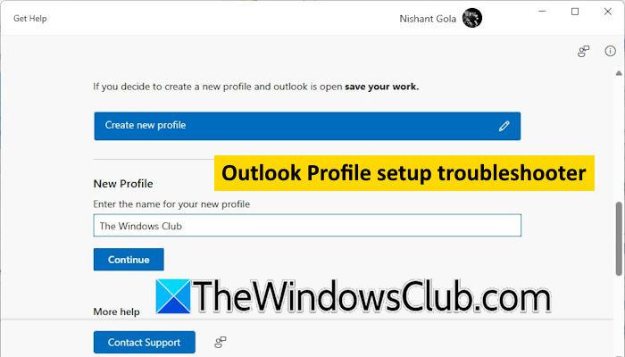 Utilice el solucionador de problemas de configuración de perfil de Outlook si no puede configurar el correo electrónico