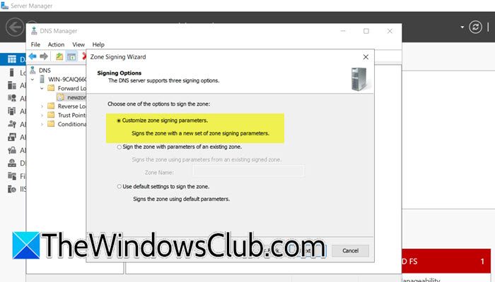 So konfigurieren Sie DNSSEC auf Windows Server