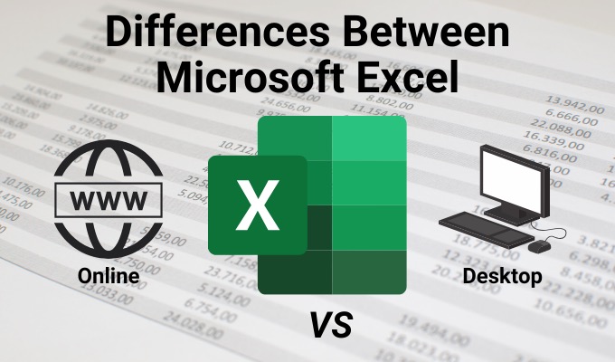 Microsoft Excel Online ve Masaüstü için Excel arasındaki farklar