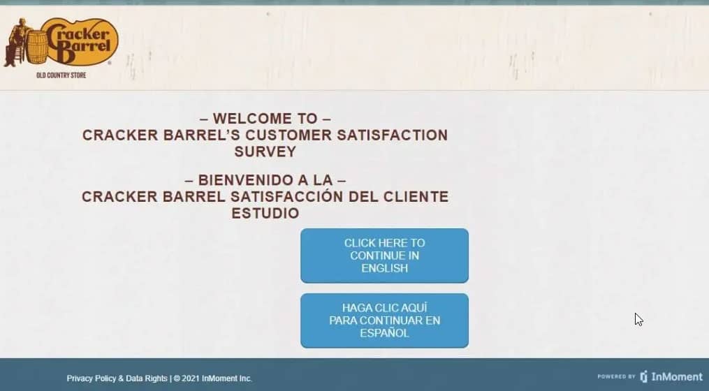 Опитування Cracker Barrel на щоб виграти