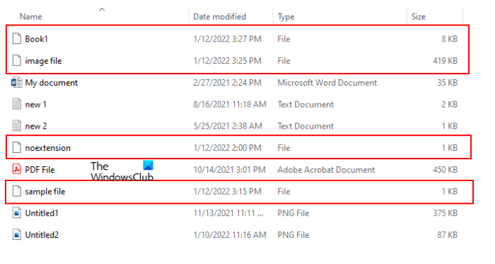 Як створити файл без розширення в Windows 11/10