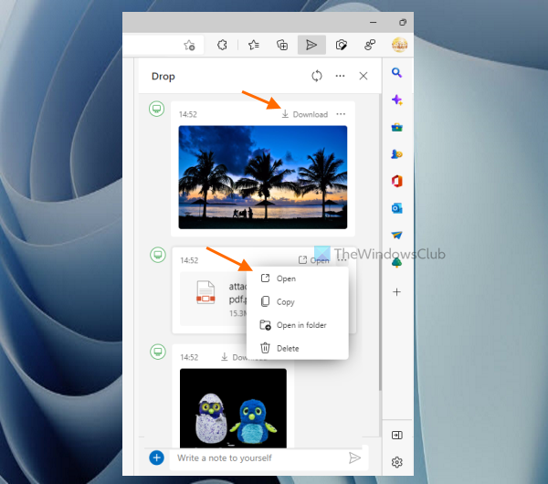 Як використовувати Drop Microsoft Edge для обміну файлами у Windows 11/ ...