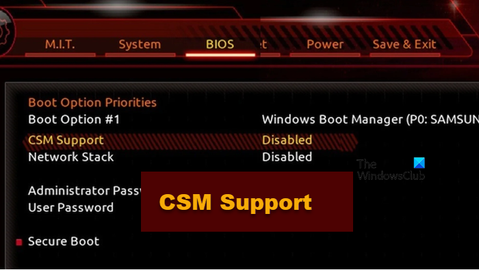 Що таке підтримка CSM у BIOS? Як увімкнути або вимкнути підтримку CSM ...